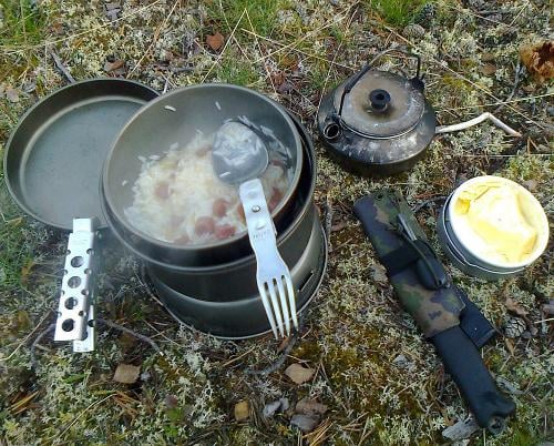 Trangia 25-1HA Camping Stove. The Trangia in action, the pictured model is the 27-1HA.